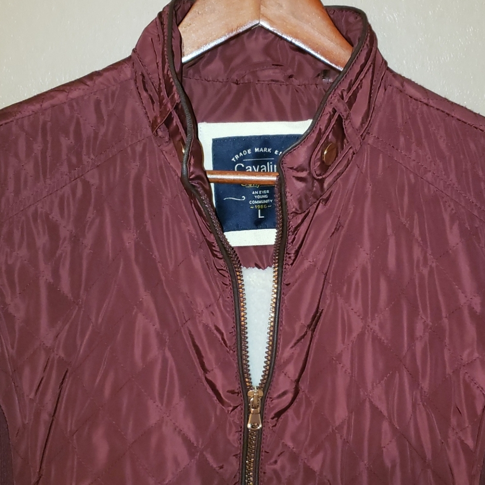 Cavalini Wine Vest faux sherpa
